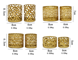 <span class=keywords><strong>Bougeoir</strong></span> en métal creux de luxe <span class=keywords><strong>Bougeoir</strong></span> chauffe-plat de pilier vintage pour la décoration de bureau - Product Image 6