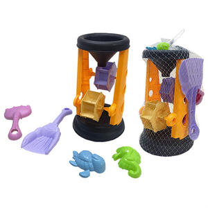 Set di giocattoli da spiaggia per il gioco sulla sabbia, 4 pezzi con pala, stampo e secchio per bambini, divertimento all'aperto, 16x30x16 cm - Product Image 1