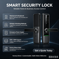 Serrure de porte intelligente numérique avec contrôle par application Ttlock, empreinte digitale, mot de passe et RFID, prix d'usine en gros Smartier