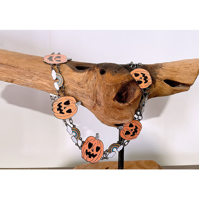 2021 New Design Halloween Pumpkin Conch Belt for Kids