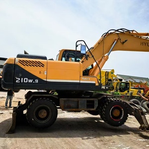 Excavadora de Ruedas Hidráulica Hyundai 210W-9 Usada de Alta Calidad en Buenas Condiciones, 20.5 Toneladas, Equipo Industrial en Venta a Bajo Precio - Product Image 6