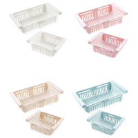 HYRI Mini pot de fleurs en plastique pour plantes succulentes, support de rangement réglable pour tiroir de réfrigérateur, égouttoir de lavage