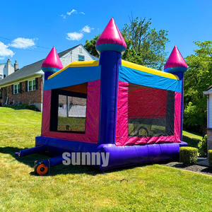 Fête d'<span class=keywords><strong>anniversaire</strong></span> rose princesse style magnifique princesse citrouille <span class=keywords><strong>voiture</strong></span> château gonflable trampoline combinaison à vendre <span class=keywords><strong>location</strong></span> - Product Image 5