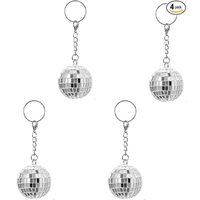 Porte-clés boule disco de luxe exquis, rétro et coloré, idéal pour les soirées disco haut de gamme, livraison rapide