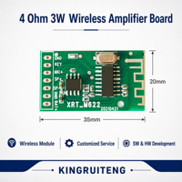 Carte d'amplification audio sans fil mono 3W FR-4 avec PCB en cuivre 1oz XRT-M622 pour projets de haut-parleurs