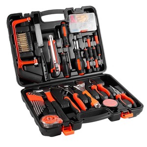 100-Piece Plastic Cases Storage Home Use Multi-functional Household Electricians Hand Tool Box Kit Sets
