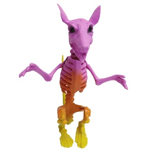 <b>Plastic</b> Skeleton Teaching Model <b>Animal</b> Anatomical Model Life Size Mouse Skeleton Model Halloween Decor - Product Image 1