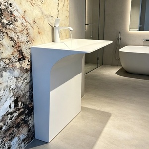 Lavabo sous-<span class=keywords><strong>meuble</strong></span> moderne de luxe pour salle de bain, design OEM, petit lavabo de designer, <span class=keywords><strong>meuble</strong></span> sous-évier moderne - Product Image 5