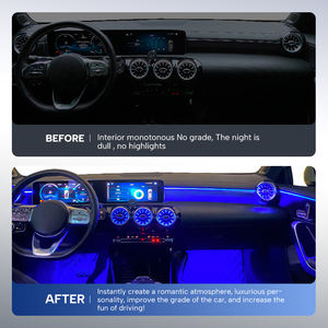 Kit de Luces Ambientales para Automóvil para Mercedes Clase GLA/<span class=keywords><strong>B</strong></span> - Lámpara de Ambiente y Retrofit Interior LED de 12 V - Product Image 2