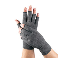 Gants d'arthrite de Compression pour hommes et femmes, demi-doigt, Support de poignet, coton, soulagement de la douleur articulaire, attelle de main, gants de bracelet de thérapie
