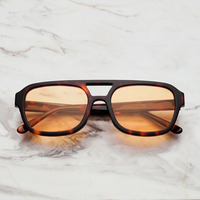 Lunettes de soleil Sifier personnalisées haut de gamme en acétate vintage, polarisées, motif léopard, design rétro, légères, verres UV400 pour hommes et femmes