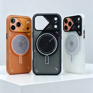 Funda Magnética Ultrafina Translúcida de TPU para Teléfono Móvil iPhone 17 Pro Max con Marco de Cámara de Aleación de Aluminio y Carga Inalámbrica - Product Image 2