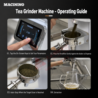 Moulin à thé électronique automatique professionnel de qualité commerciale avec grand écran tactile pour les salons de thé et les cafés