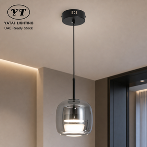Lámpara Colgante Moderna de Metal con LED Tricolor para Comedor, Isla de Cocina, Decoración Interior del Hogar, 10W, Pantalla Acrílica Ahumada - Product Image 1