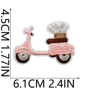 Parche Bordado Termoadhesivo Rosa para el Día de San Valentín, con Diseño de Corazón, Oso, Pastel, Mariposa y Concha, para Bodas, para Niñas - Product Image 4