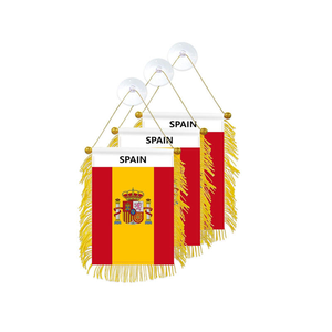 Nuoxin, venta de sombrero de pescador de Color rojo y amarillo, pintura facial, <span class=keywords><strong>Bandera</strong></span> de <span class=keywords><strong>España</strong></span>, camisetas de fútbol, accesorios para fanáticos del fútbol - Product Image 5