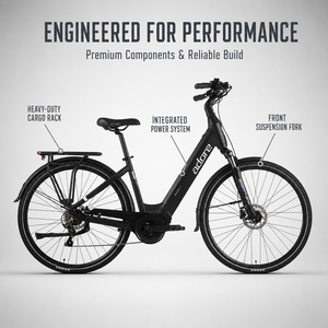 700C Aluminium City E-Bike für Erwachsene <span class=keywords><strong>Vinka</strong></span> E40 Hinterradnabenmotor 36V Lithium 10Ah Akku 8-Gang Elektronische Hydraulische Scheibenbremse - Product Image 3
