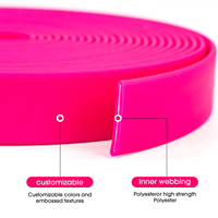 Sangle en nylon enduite imperméable en plastique de PVC de couleur faite sur commande à haute résistance de taille pour votre application créative