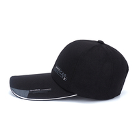 Casquette de baseball unisexe en coton et maille, mode décontractée, chapeau de soleil de sport à longue visière, logo imprimé personnalisé, idéale pour l'extérieur et la pêche