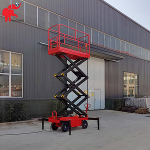 Hydraulic Mobile Scissor Lift Mini Lifting Platform 4m 5m 6m 8m 10m 12m 14m 16m 18m Towable Scissor Lift Platform Aerial Work - Product Image 3