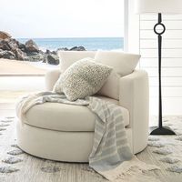 Fauteuil simple rotatif de haute qualité, design nordique, luxe léger, moderne, tissu technique, écologique, pour appartement, hôtel