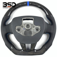 Accessoires intérieurs de voiture, volant sport en cuir et fibre de carbone pour Focus 2014-2021