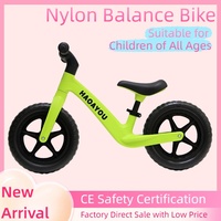 Vélo d'équilibre pour enfants en nylon personnalisable OEM - Cadre haute résistance marque privée, pneus 12 pouces, selle recouverte de cuir, 2-7 ans, Hebei