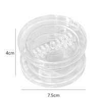 Hachoir à ail manuel transparent multifonctionnel, résistant aux chocs, gadget de cuisine, accessoire domestique, 2 pièces