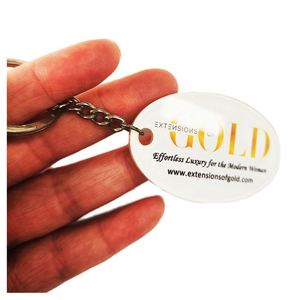 Wholesale Custom Acrylic Keychain, Custom Printed QR Code Free Promotional Advertising - Product Image 2