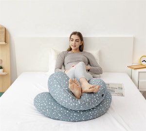 Oreiller de soutien corporel en forme de C <span class=keywords><strong>pour</strong></span> l'oreiller de maternité de grossesse de la femme avec la couverture lavable douce - Product Image 6