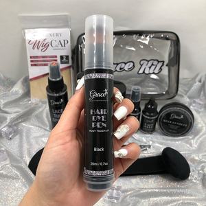 Meilleure vente Dissolvant de colle bâton de cire <span class=keywords><strong>spray</strong></span> fondant contrôle des bords retouche correcteur de <span class=keywords><strong>racine</strong></span> stylo de teinture pour cheveux Kit d'installation de perruque de colle à dentelle - Product Image 3