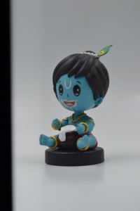 Bobblehead Makhanchor Krishna es un animal lindo y juguetón, perfecto para el tablero de tu coche, la oficina o la decoración del hogar. - Product Image 6