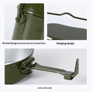 Olla Colgante Multifuncional Tipo 79, Plegable, de Aluminio, Estilo Alemán, para Almuerzo Individual, Portátil, para Campamento al Aire Libre - Product Image 3
