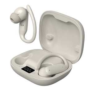 Écouteurs TWS BS Pro+ OWS à crochet d'oreille, intra-auriculaires sans fil, avec affichage LED, étui de charge, étanchéité IPX4, faible latence, OEM d'usine - Product Image 1