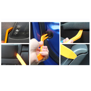 Plastic Pry <b>Bar</b> Set Orange 4pcs Wedge <b>End</b> For Car Interior Door Panel Audio Navigation Repair - Product Image 2