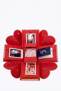 Caja de Regalo Plegable de Cartón Rígido de Lujo, Diseño Personalizado, Nueva, al por Mayor, Caja Sorpresa con Espacio para <span class=keywords><strong>Fotos</strong></span> - Product Image 2