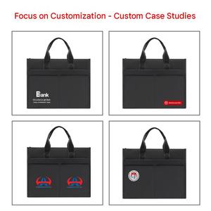 New Fashion Waterproof Custom Logo Oxford Handbag Foldable Durable Protective Case <b>Computer</b> Simple Laptop Carrying <b>Bag</b>. - Product Image 2