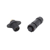AOHUA M12 Fiche plastique étanche 2 broches à souder connecteur mâle et femelle pour LED