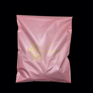 Custom LOGO Pink Mailing Bag for Clothing Hoodies Sustainable Eco Compostable Poly Shipping Courier Bags Eco Friendly - Product Image 4