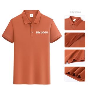เสื้อโปโลผู้ชายไซส์ใหญ่ คุณภาพสูง เสื้อผ้าลำลอง ปกเสื้อเรียบ เสื้อโปโลสำหรับตีกอล์ฟ ปักโลโก้ตามสั่ง เสื้อผ้าผู้ชาย - Product Image 2