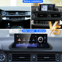 Pour Lexus CT 11-17 Version souris/bouton/joystick Écran 10,25 pouces Lecteur multimédia 8 cœurs DSP intégré