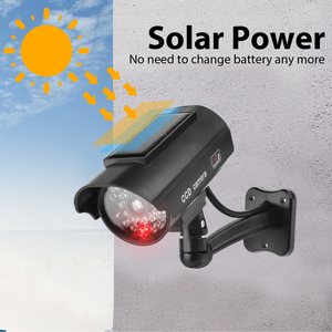 Caméra de surveillance factice solaire 05CCTV pour extérieur, caméra de simulation CCTV, protection de sécurité domestique, type <span class=keywords><strong>bullet</strong></span> avec lumière LED clignotante - Product Image 5