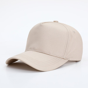 หมวกเบสบอลผ้าฝ้ายคลาสสิก 5 แผง <span class=keywords><strong>ราคา</strong></span>โรงงาน ปักโลโก้ตามสั่ง คุณภาพสูง หมวกแก๊ปทรงทรัคเกอร์เรียบง่าย สำหรับผู้ชายและผู้หญิง หมวกกีฬา - Product Image 1