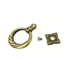 European Style Ring Drawer Handle <b>Antique</b> Bronze Zinc Alloy Durable Cabinet Pull For Indoor Use - Product Image 1