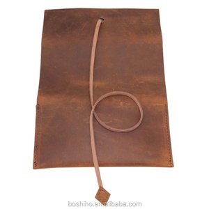 Étui à tabac enroulable personnalisé en cuir véritable Crazy Horse de qualité supérieure - Product Image 6