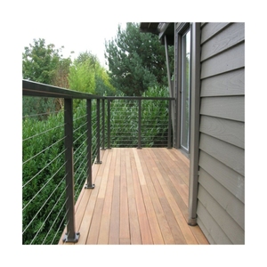 Rampe d'escalier intérieure Prima avec main courante en <span class=keywords><strong>bois</strong></span> massif, <span class=keywords><strong>kit</strong></span> de <span class=keywords><strong>balustrade</strong></span> en fil d'acier inoxydable 316 - Product Image 5