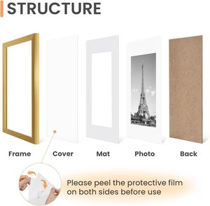 Aluminum <b>Frame</b> Wall <b>Mount</b> <b>A2</b> A3 A4 Metal Photo <b>Frame</b> <b>with</b> Plexiglass Backing for Hanging Poster Artworks Photos - Product Image 3
