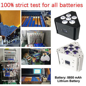 Igreslite 6*18W nhỏ gọn dẫn uplights với DMX512 kiểm soát pin-Powered giàn tam giác cho tiệc cưới tự chọn & bên mệnh ánh sáng - Product Image 2