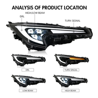 Nuevo Faro LED TT-ABC para Toyota Corolla Versión Estadounidense 2020-2025, Actualización Retrofit, Construcción de Aluminio, Luz Blanca de 6000K