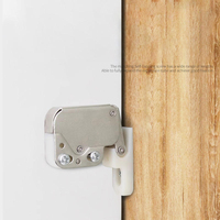 Serrure de porte d'armoire invisible à ressort, dispositif de verrouillage automatique à ressort, serrure à ressort en forme de trompe d'éléphant pour armoire, cuisine, salle de bain, moderne